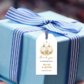 Zwei kleine Kürbis-Baby-Party-Dankeschön-Geschenk Geschenkanhänger