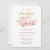 Zwei kleine Kürbis Einladung Twin Einladen (Vorderseite)