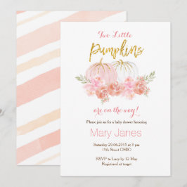 Zwei kleine Kürbis Einladung Twin Einladen