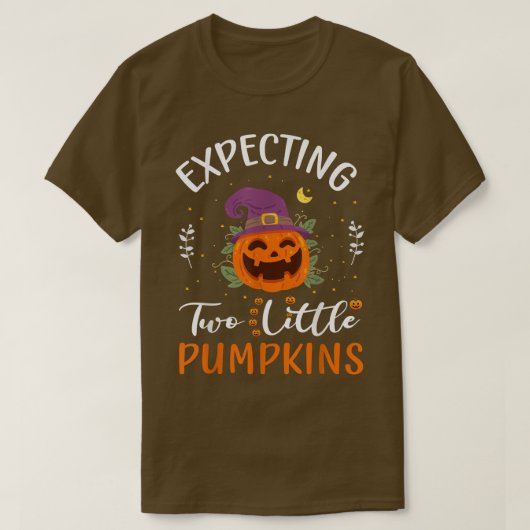 Zwei kleine Kürbis Halloween-Schwangerschaft T T-Shirt (Design vorne)