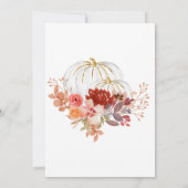 Zwei kleine Kürbis laden Twin Marsala ein Einladung (Rückseite)