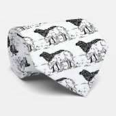 Zwei kleine Lämmer Niedliche Schaffarm Zeichnend Krawatte (Gerollt)