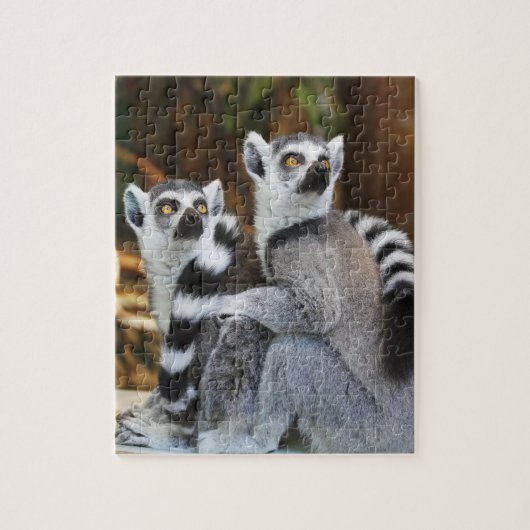 Zwei kleine Lemurs Puzzle (Vertikal)