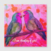 Zwei kleine Lieblinge, ich denke an dich Magnetkarte (Vorderseite)