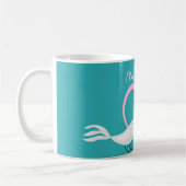 Zwei kleine Lovebirds-personalisierte Tasse (Links)