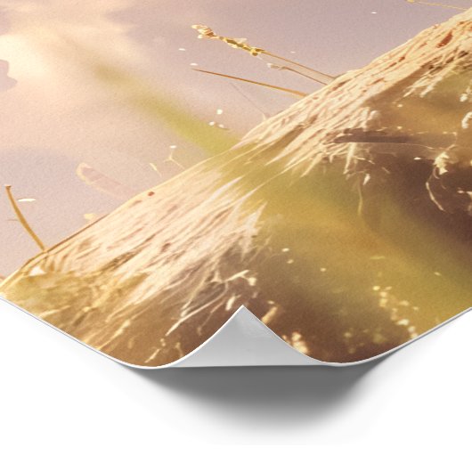 Zwei kleine Löwen Poster (Ecke)