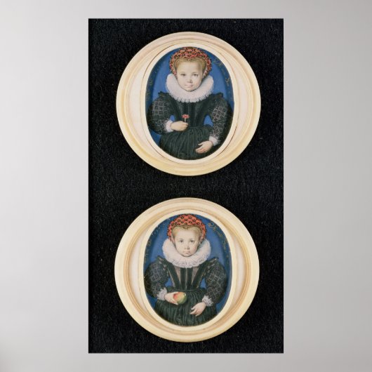 Zwei kleine Mädchen, 1590 Poster (Vorne)