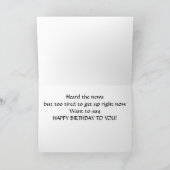 "ZWEI KLEINE PIGGIES" SAGEN **GLÜCKLICHER GEBURTST KARTE (Innenseite)