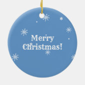 Zwei kleine Pinguine Custom Christmas Keramikornament (Hinten)