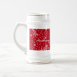 Zwei kleine Pinguine | Individuelle Name Weihnacht Tasse