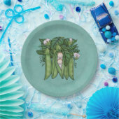 Zwei kleine Platterbsen Twins Multiples Pappteller (Party)