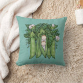 Zwei kleine Platterbsen Twins Multiples Throw Kiss Kissen (Decke)