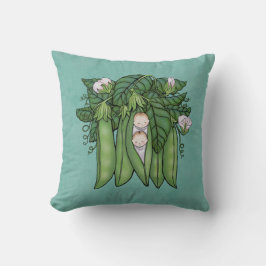 Zwei kleine Platterbsen Twins Multiples Throw Kiss Kissen