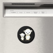 Zwei kleine Polarbären Magnet (In Situ (Geschirrspüler))