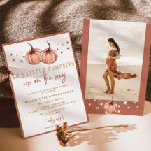 Zwei kleine Pumpkin sind auf dem Weg TWIN Baby Sho