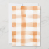 Zwei kleine Pumpkins Baby Duschkabine Floral Einladung (Rückseite)