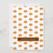 Zwei kleine Pumpkins Einladung (Rückseite)