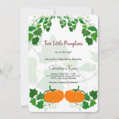 Zwei kleine Pumpkins Einladung (Vorderseite)