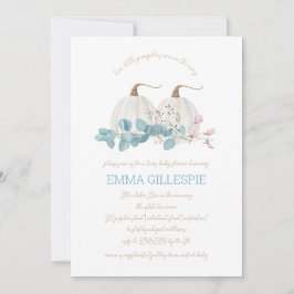 Zwei kleine Pumpkins Fall Twins Baby Dusche Einladung