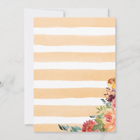 Zwei kleine Pumpkins Herbst Zwin Girl Babydusche Einladung (Rückseite)