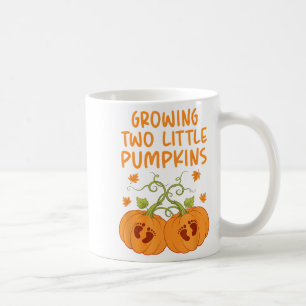 Zwei kleine Pumpkins wachsen Halloween Pr Kaffeetasse