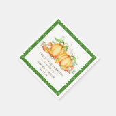 Zwei kleine Pumpkins Zweiwindusche Serviette (Ecke)