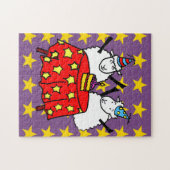 Zwei kleine Schafe im Party Puzzle (Horizontal)