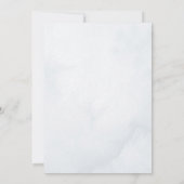 Zwei kleine Schneeflocken Winter Twins Kinderdusch Einladung (Rückseite)