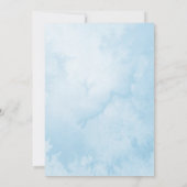 Zwei kleine Schneeflocken Winter Twins Kinderdusch Einladung (Rückseite)