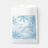 Zwei kleine Schneeflocken Winter Twins Kinderdusch Geschenktütchen (Vorderseite)