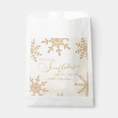 Zwei kleine Schneeflocken Winter Twins Kinderdusch Geschenktütchen (Vorderseite)