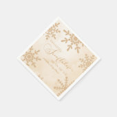 Zwei kleine Schneeflocken Winter Twins Kinderdusch Serviette (Ecke)