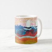 Zwei kleine Segelboote Kaffeetasse (VorderseiteRechts)