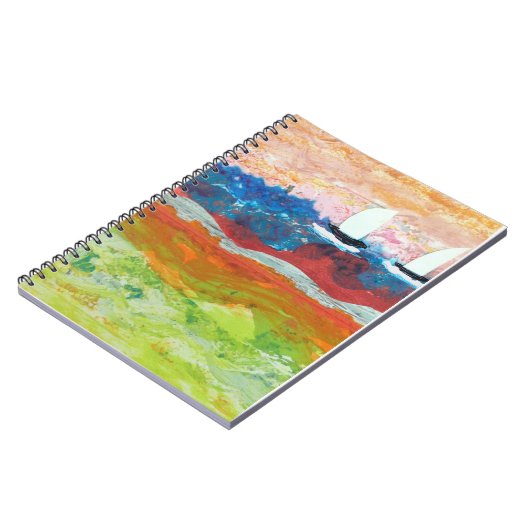 Zwei kleine Segelboote Notizblock (Linke Seite)