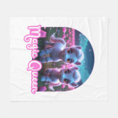 Zwei kleine süße Ponys - Magic Queen Fleecedecke (Vorderseite (Horizontal))