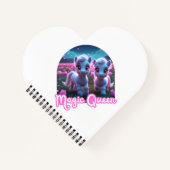 Zwei kleine süße Ponys - Magic Queen Notizblock (Vorderseite)