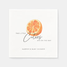 Zwei kleine Süssen sind auf dem Weg Twin Orange