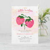 Zwei kleine Süssen sind unterwegs Einladung (Stehend Vorderseite)