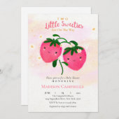 Zwei kleine Süssen sind unterwegs Einladung (Vorne/Hinten)