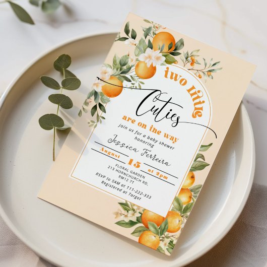 Zwei kleine Süssen sind unterwegs mit zwei Babydus Einladung