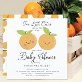 Zwei kleine Süssen Twins Baby Dusche Einladung