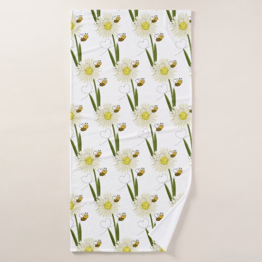 Zwei kleine und niedliche Bienen Badehandtuch (Badehandtuch)