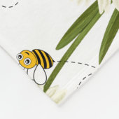 Zwei kleine und niedliche Bienen Fleecedecke (Ecke)