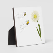 Zwei kleine und niedliche Bienen Fotoplatte (Vorderseite)