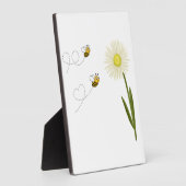 Zwei kleine und niedliche Bienen Fotoplatte (Seite)