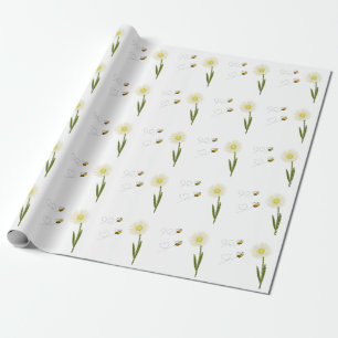 Zwei kleine und niedliche Bienen Geschenkpapier