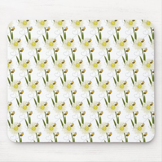 Zwei kleine und niedliche Bienen Mousepad (Vorne)