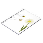 Zwei kleine und niedliche Bienen Notizblock (Linke Seite)