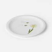 Zwei kleine und niedliche Bienen Pappteller (Schrägansicht)