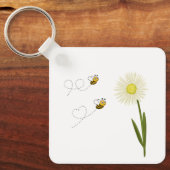 Zwei kleine und niedliche Bienen Schlüsselanhänger (Vorderseite)